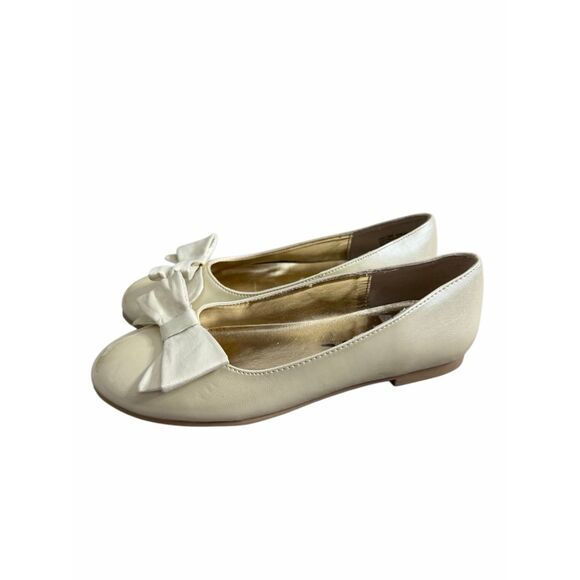 Nina Flats Big Girl Kids Size 2 Slip On Casual Shoes With Bow Ballets - Picture 1 of 7
